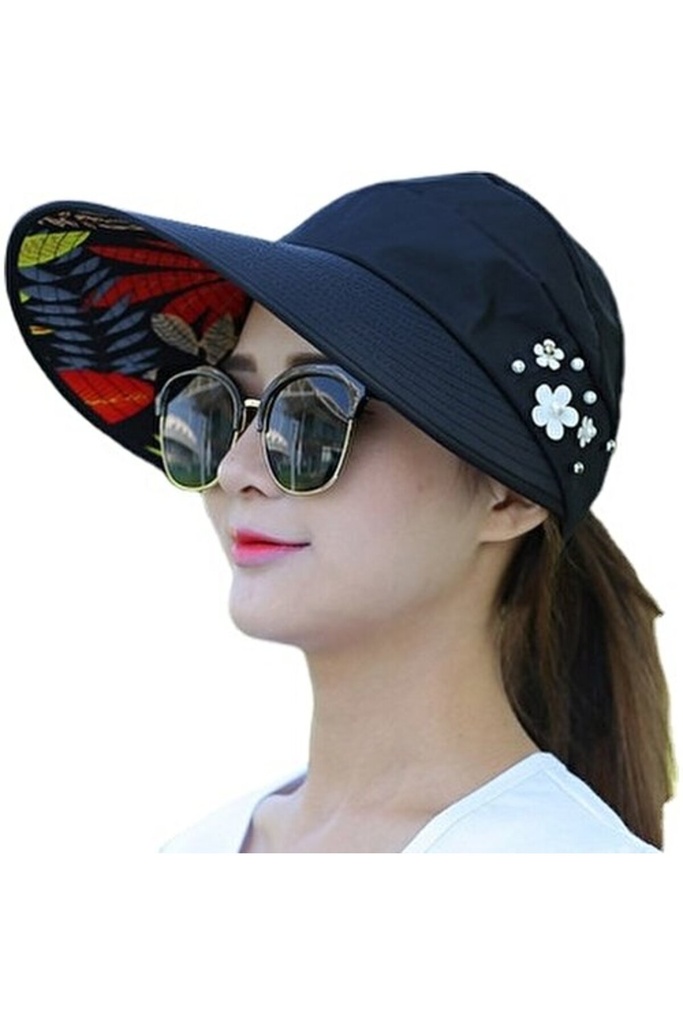 Kadın Katlanabilir UV Korumalı Geniş Kenarlı Güneş Şapkası – Seyahat ve Plaj İçin
