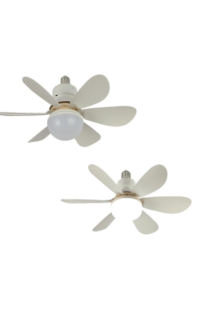 6 Pervaneli Modern Tavan Vantilatörü LED Aydınlatmalı 40W Kumandalı