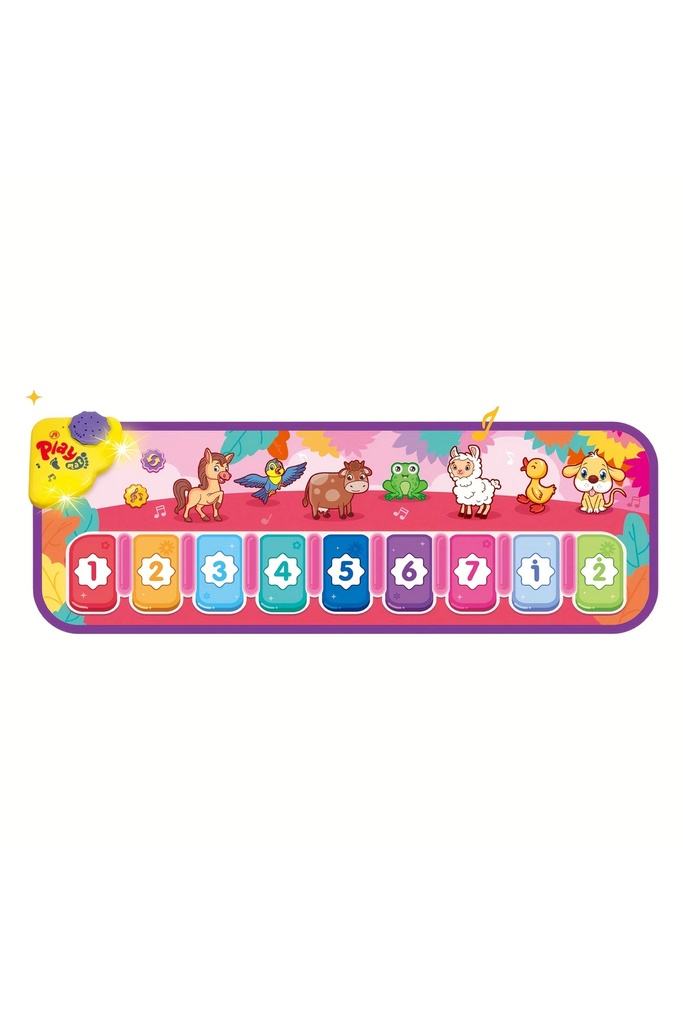 Işıklı ve Müzikli Dokunmatik Çocuk Oyun Halısı - Hayvan Sesleriyle Öğrenme