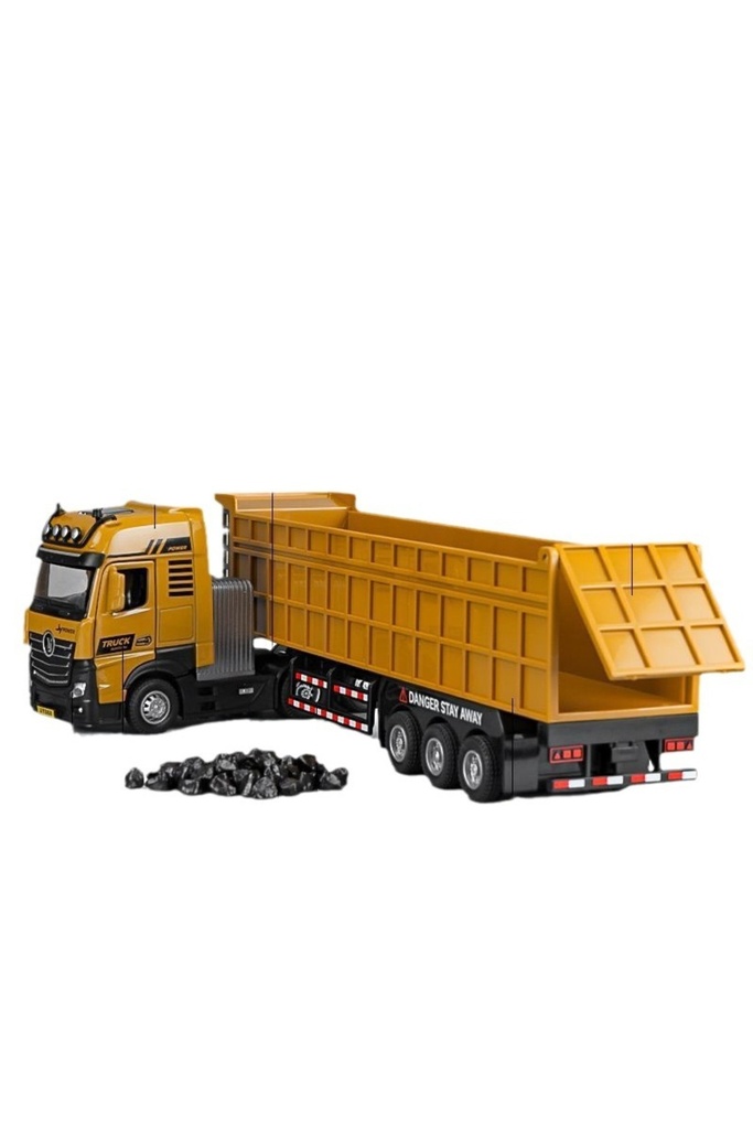 35 cm Işıklı ve Sesli Alaşım Damperli Kamyon – Oyuncak İnşaat Aracı