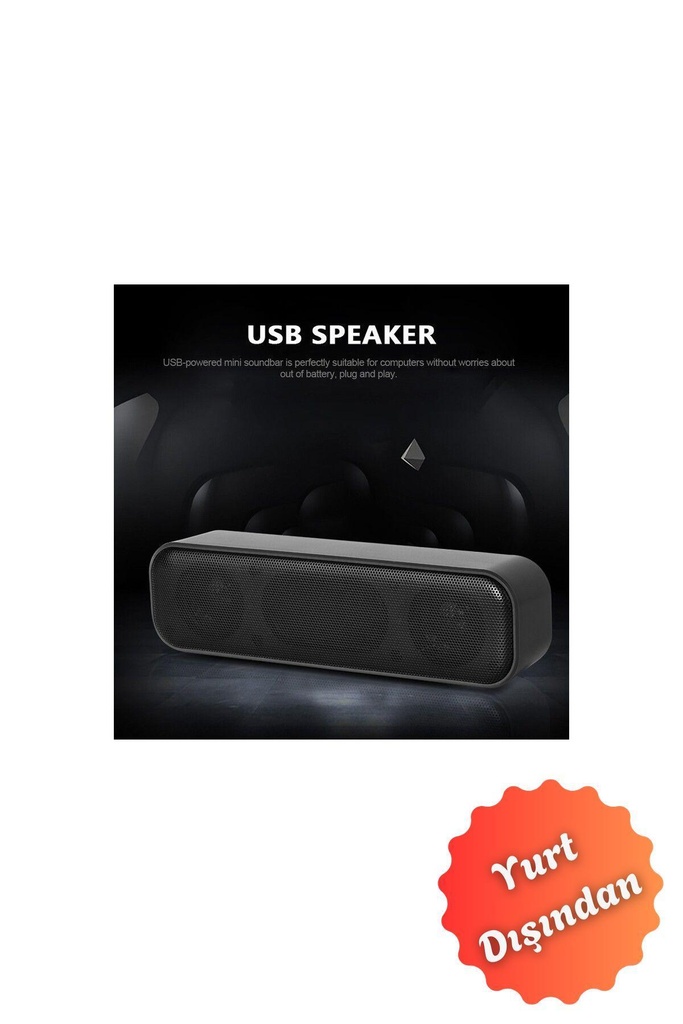 Usb Ile Çalışan Soundbar - Masaüstü Hoparlör, Kablolu Bilgisayar Ses Sistemi