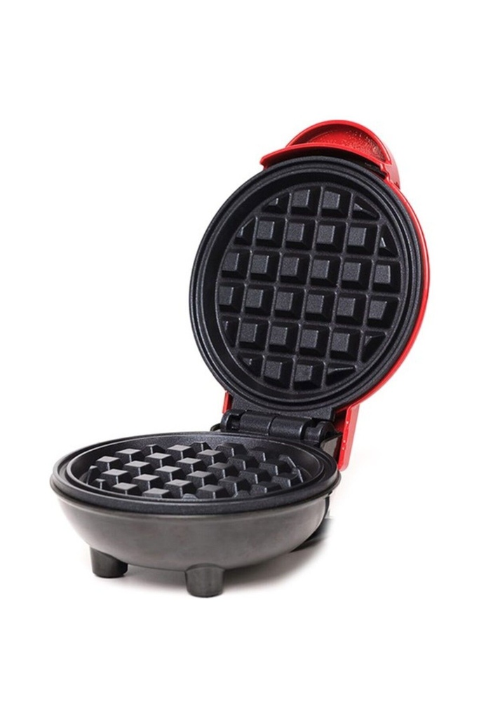 Mini Elektrikli Waffle Makinesi - Kırmızı