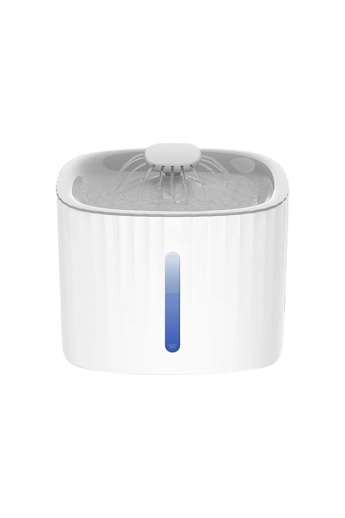 3L LED Su Seviyesi Gösterişli Sessiz Filtreli Kedi Köpek Otomatik Su Pınarı – Beyaz